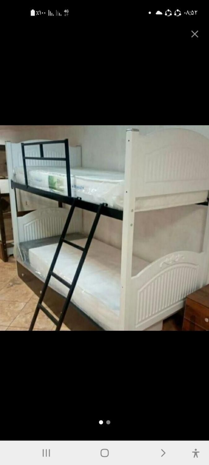 تخت بغل فلزی دوطبقه و تک طبقه|تخت و سرویس خواب|قزوین, |دیوار