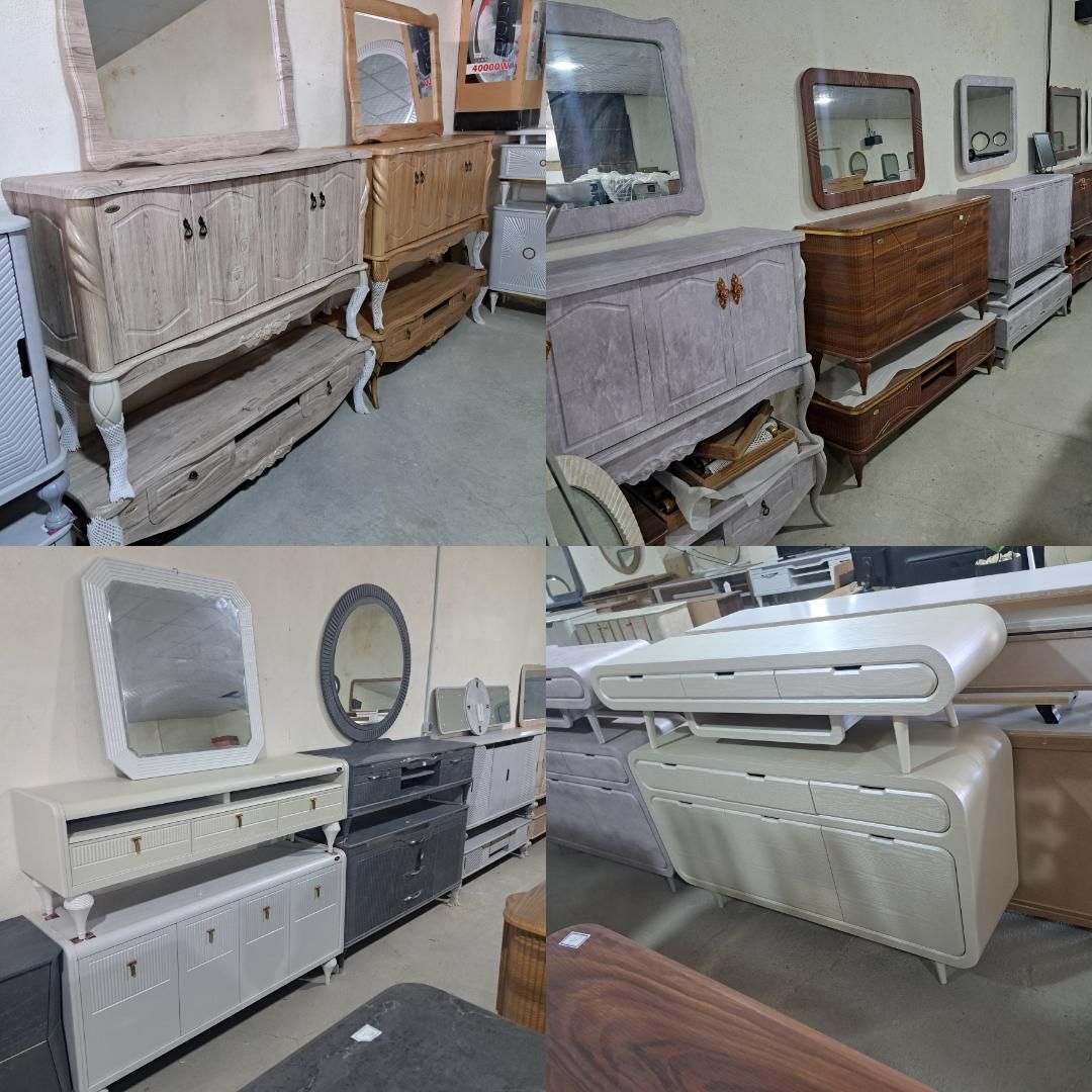 بوفه  آینه کنسول بلوط|بوفه، ویترین، کنسول|ارومیه, |دیوار