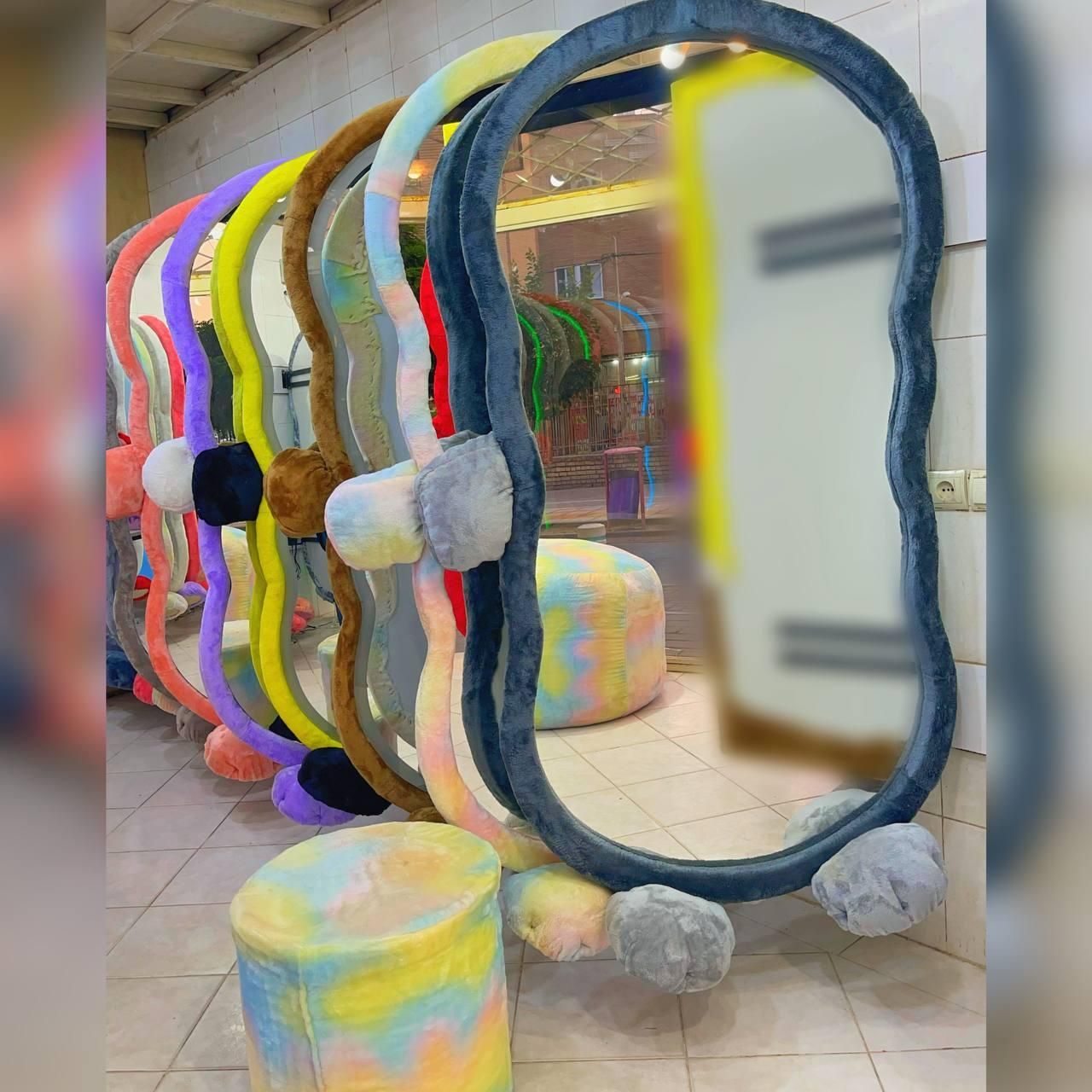 آینه قدی عروسکی فانتزی تدی نور مخفی|آینه|مشهد, حجاب (شهرک غرب)|دیوار
