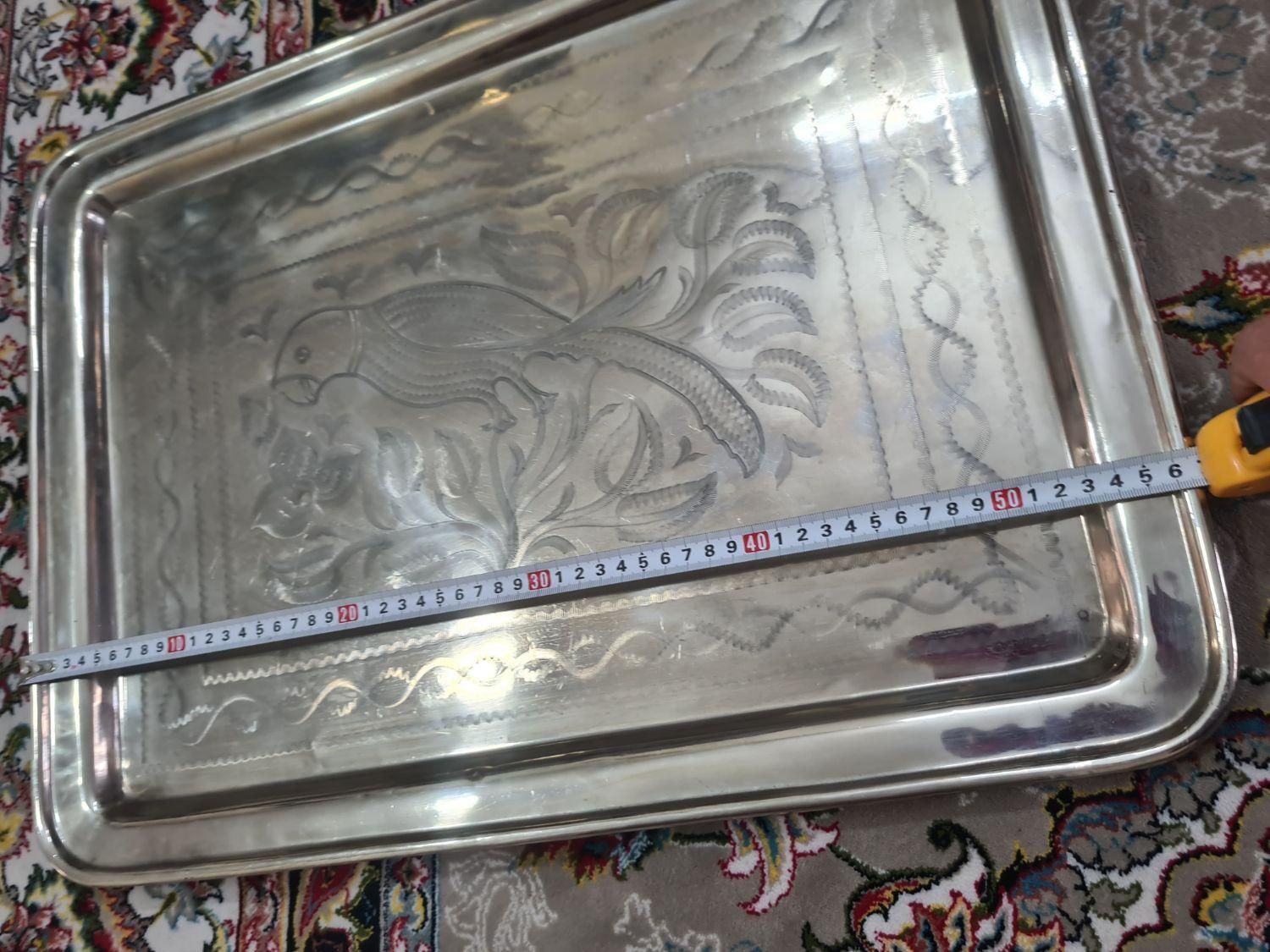 سینی قدیمی ورشو قلمکاری هنردست (فروش فوری )|کلکسیون اشیاء عتیقه|تهران, ابوذر|دیوار