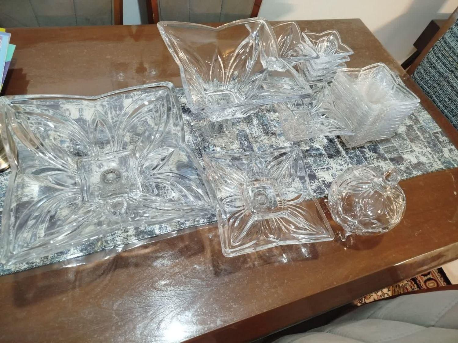 سرویس آجیل خوری کریستال|ظروف سرو و پذیرایی|قم, شهرک قدس|دیوار