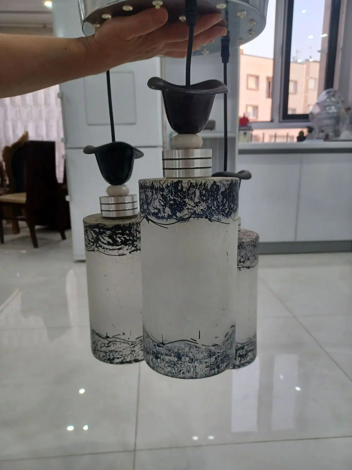 لوستر ۳شاخه|لوستر و چراغ آویز|همدان, |دیوار