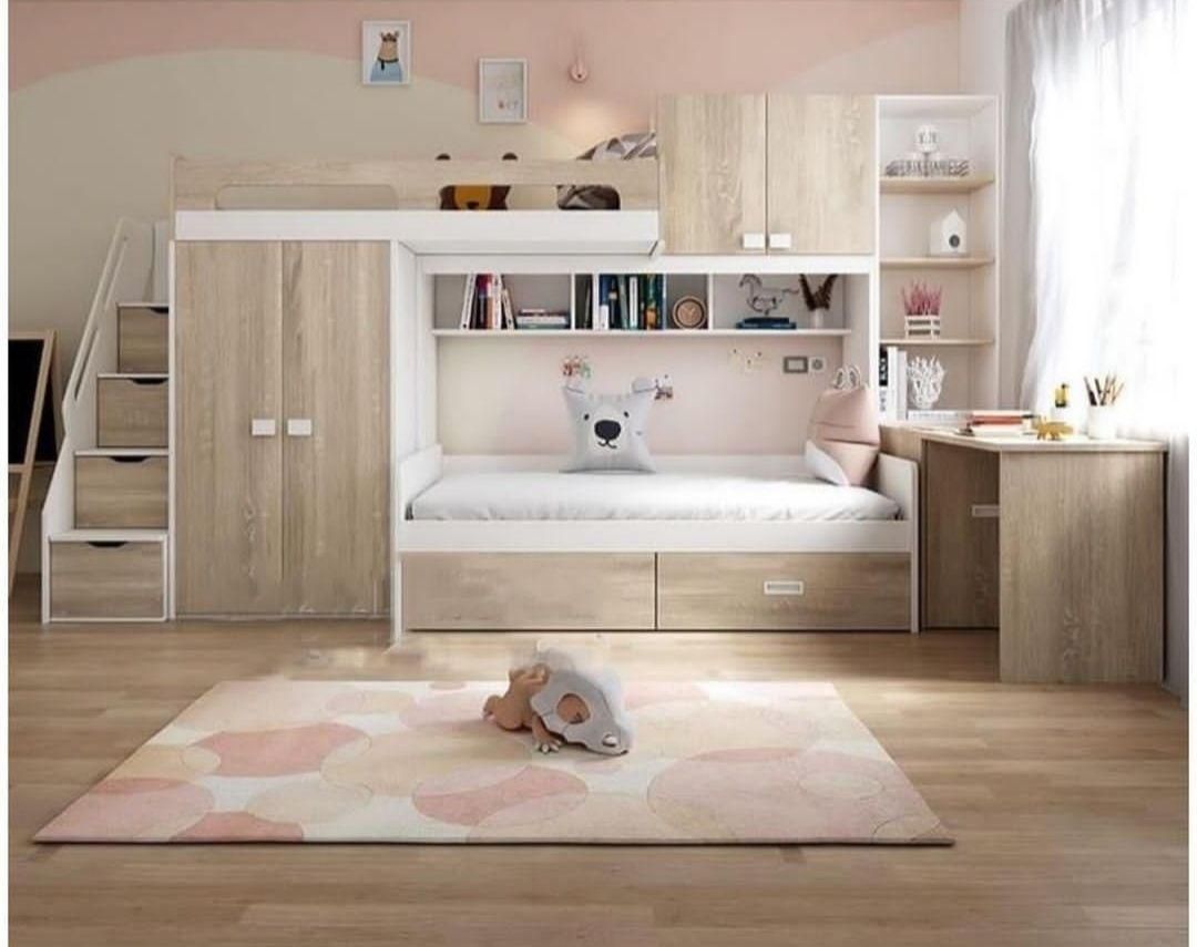 کمد و تخت دو طبقه|تخت و سرویس خواب|کرمان, |دیوار