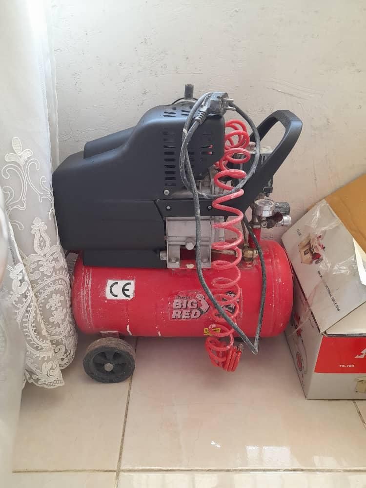 اره میزی فارسی بر محک وپمپ باد ۲۴ لیتری big red|ابزارآلات|اصفهان, شمس آباد|دیوار