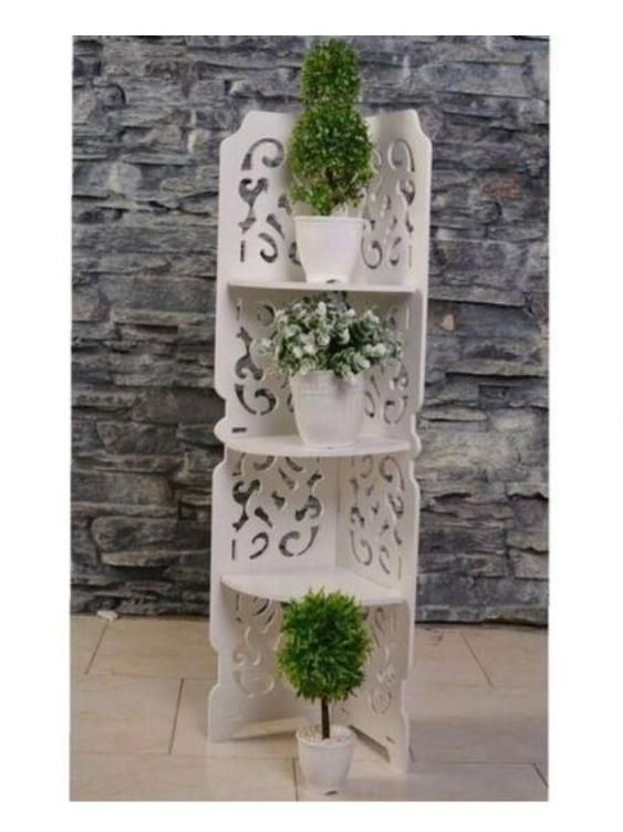 شلف ۴ طبقه سفید|کتابخانه، شلف، قفسه‌های دیواری|کنگاور, |دیوار