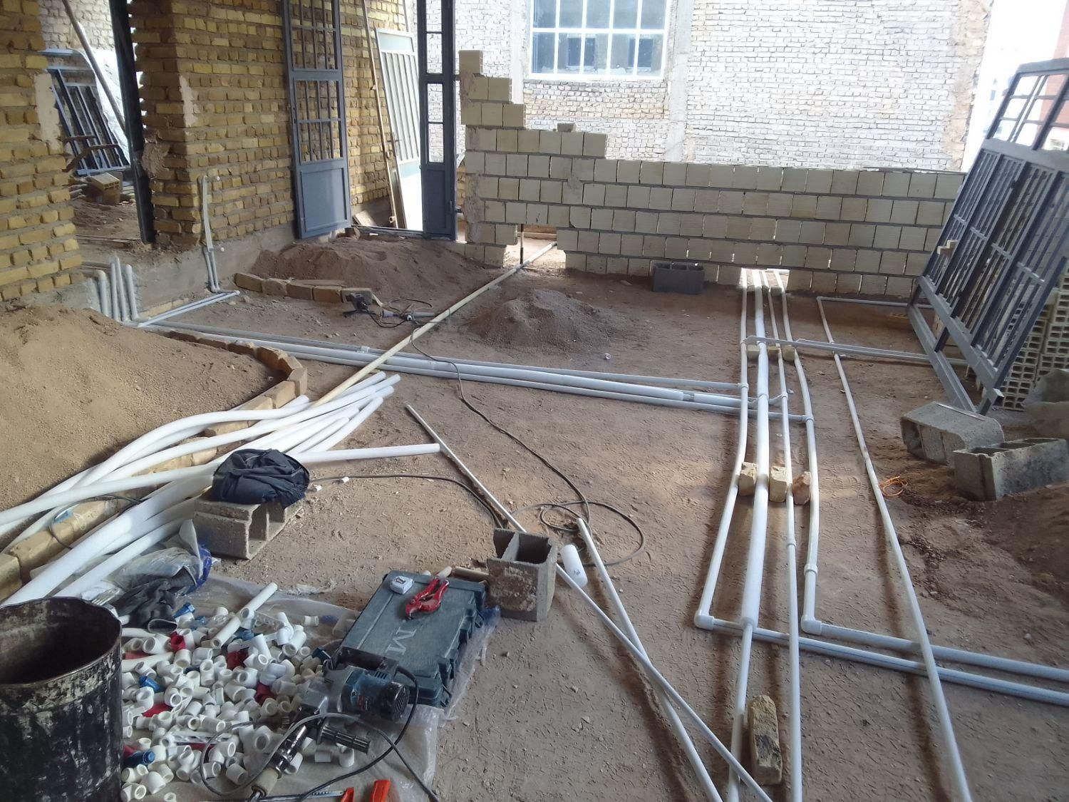 تاسیسات ساختمان لوله کشی|خدمات پیشه و مهارت|یزد, |دیوار