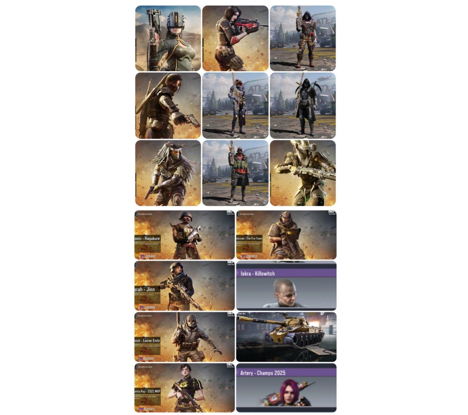 اکانت ۶ گان لجند ، ۶ کاراکتر گردونه(توافقی)|کنسول، بازی ویدئویی و آنلاین|اصفهان, کوی گلزار|دیوار