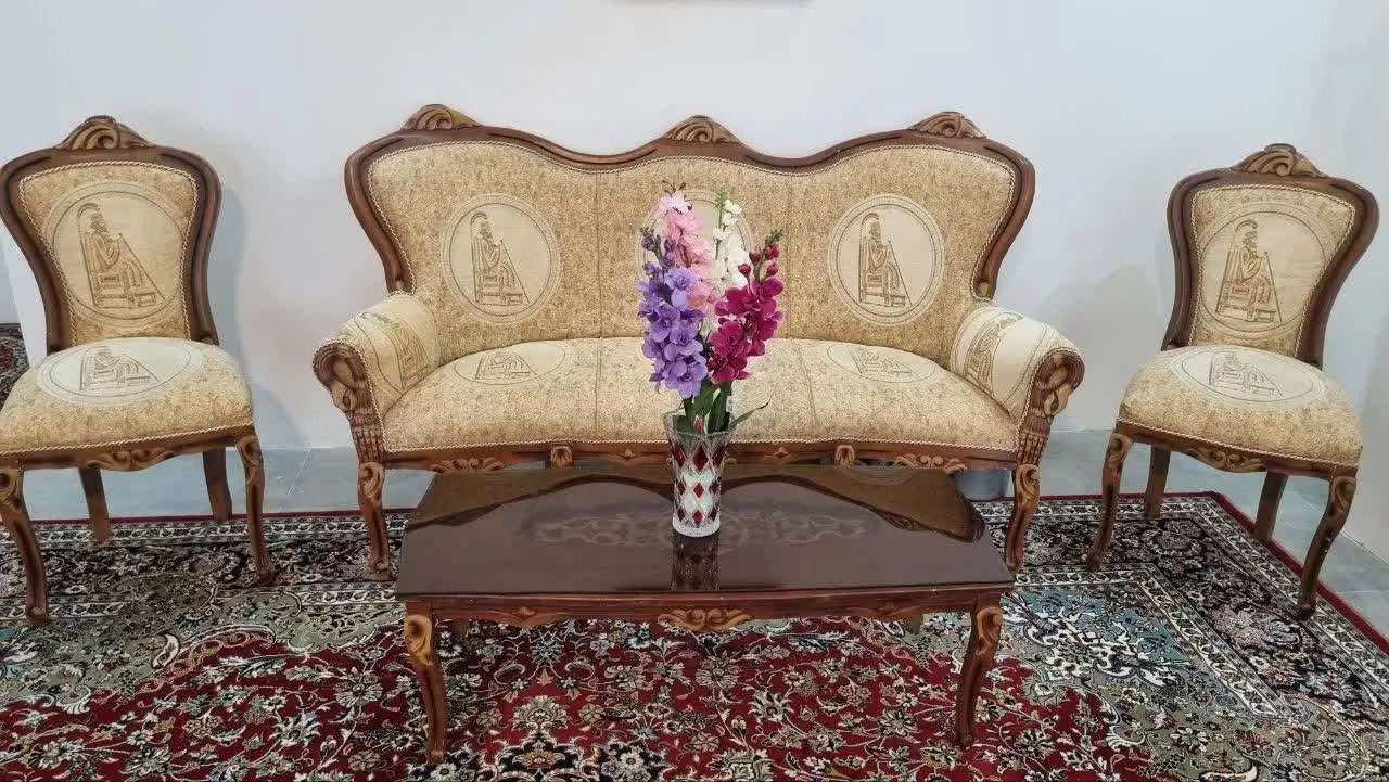 مبلمان سلطنتی ۹ نفره مدائن|مبلمان خانگی و میز عسلی|مشهد, حسابی جنوبی (شهرک غرب)|دیوار