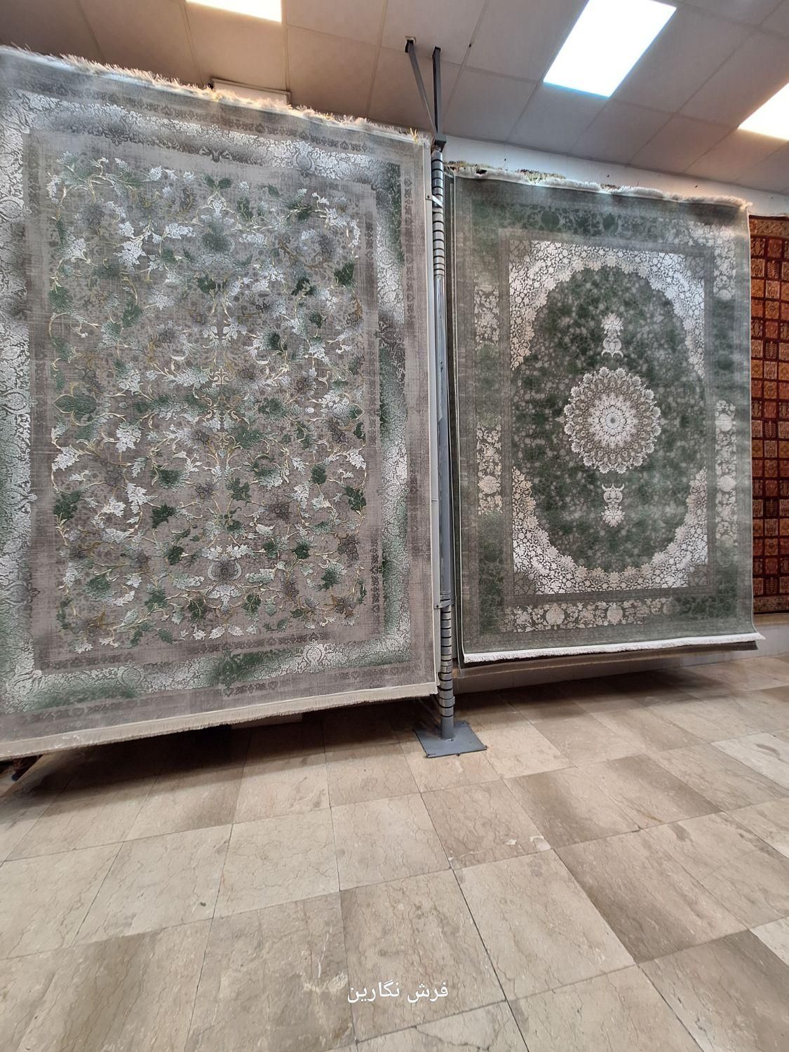 فرش طوسی سبز اکرولیک ۱۲۰۰ شانه ترند سال۱۴۰۴|فرش|مشهد, امیر|دیوار