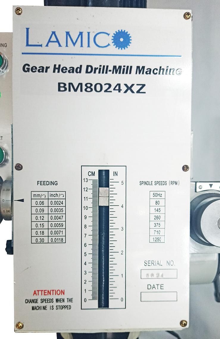 دستگاه فرز رومیزی لامیکو BM8024XZ|ماشینآلات صنعتی|گرمدره, |دیوار