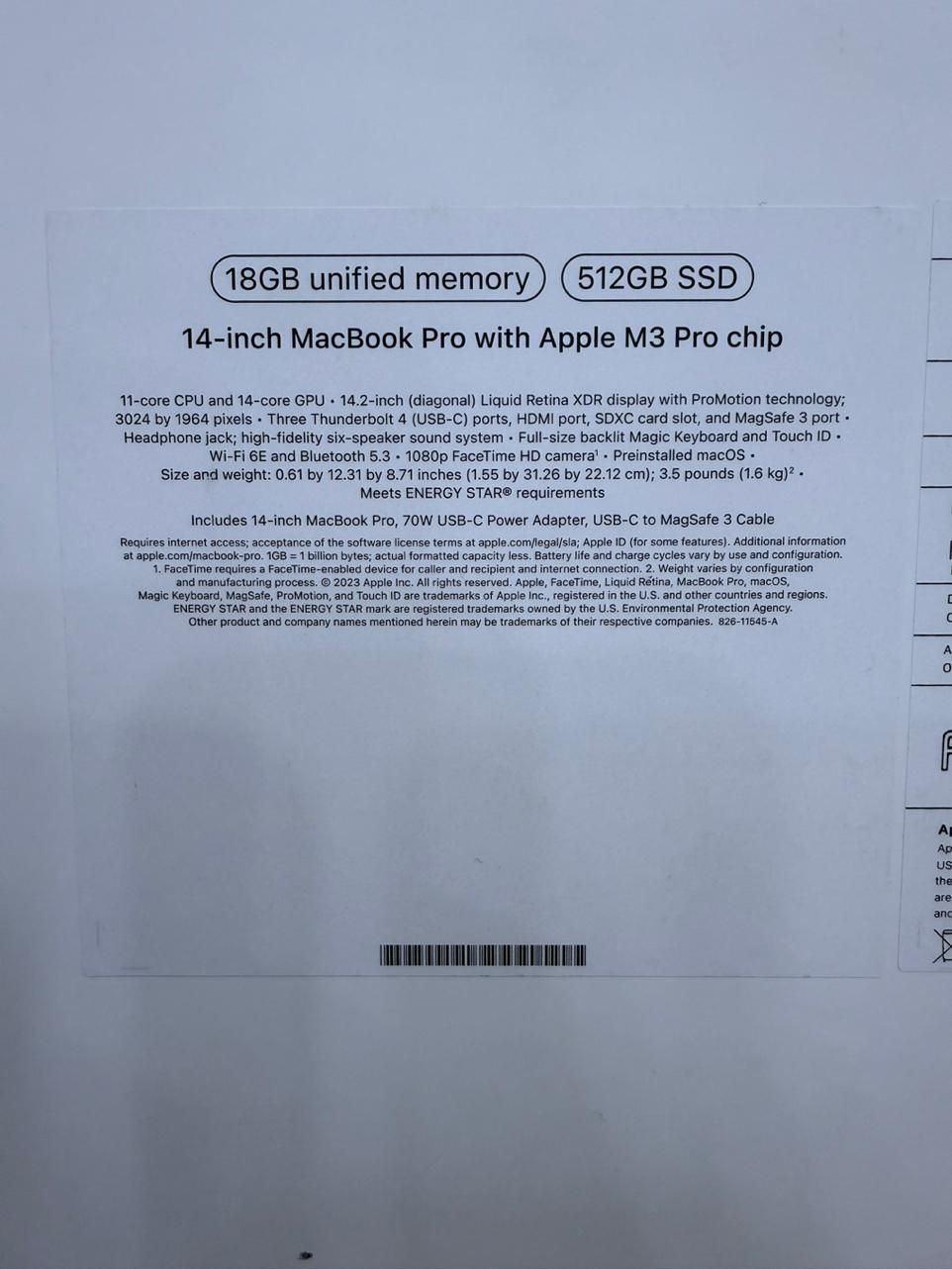 MacBook Pro M3pro apple مک‌بوک پرو اپل|رایانه همراه|اهواز, کیانپارس |دیوار
