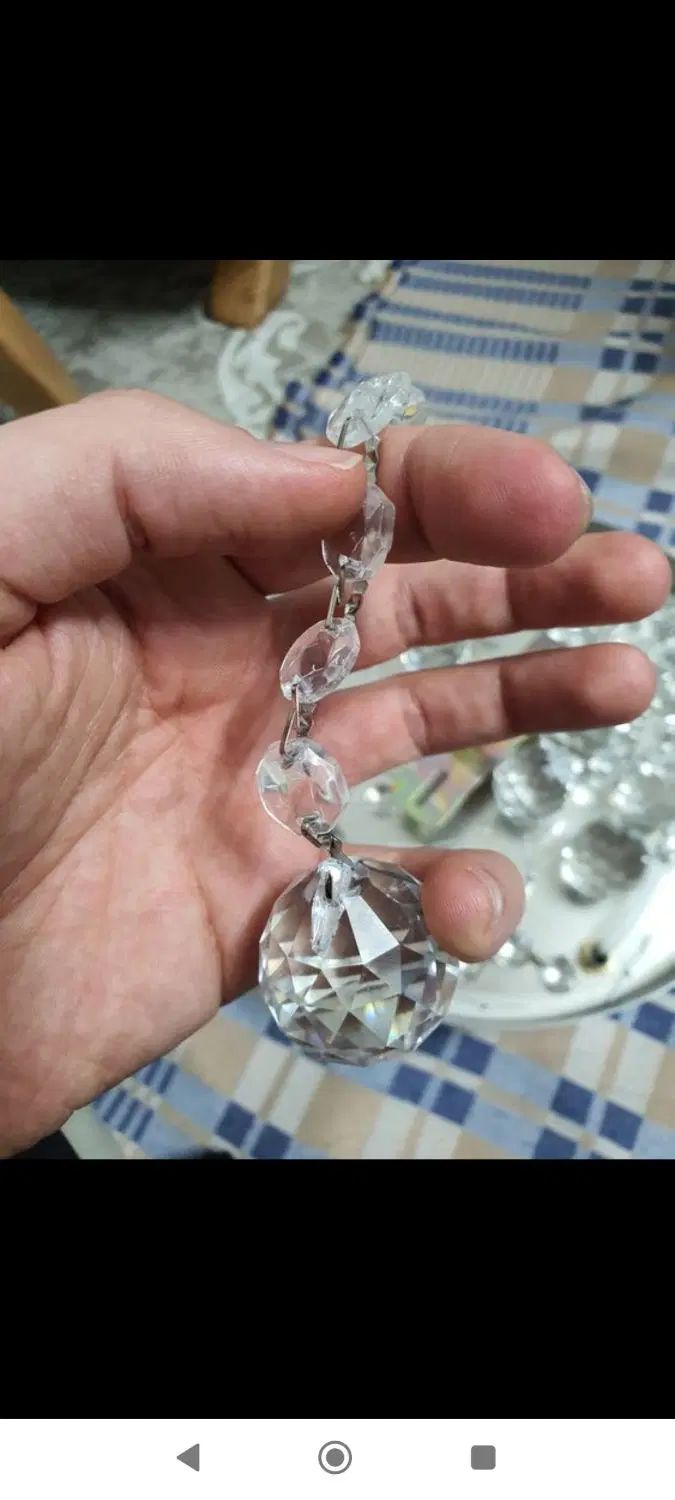 گوی کریستالی لوستر|لوستر و چراغ آویز|کرمانشاه, |دیوار