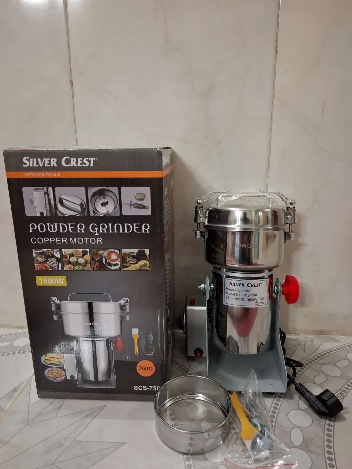 آسیاب صنعتی سیلور کرست 750 گرمی 1800 وات گهواره ای|خردکن، آسیاب، غذاساز|مشهد, مصلی (کارمندان اول)|دیوار