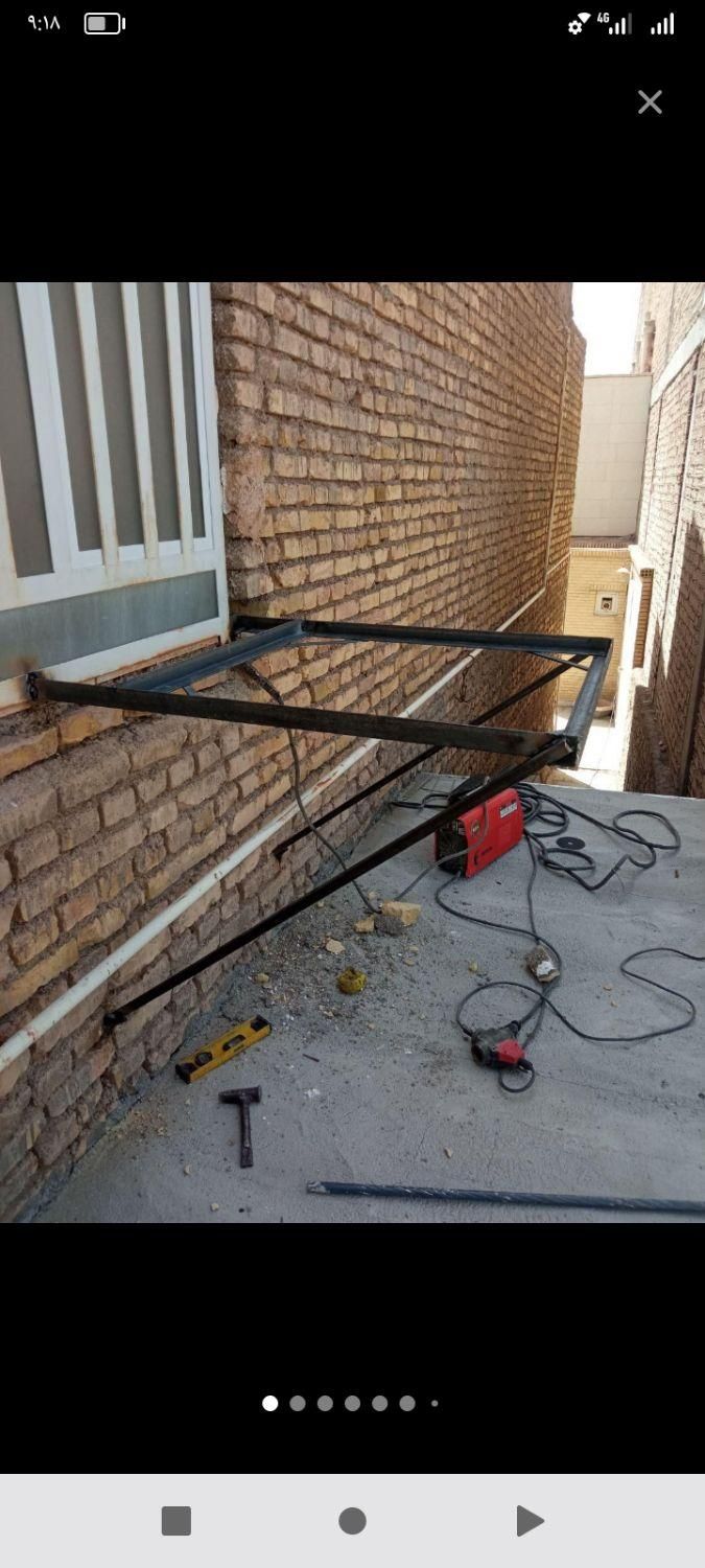 جوشکار سیارخرده کاری ساخت چهارپایه کولر درمنزل شما|خدمات پیشه و مهارت|میبد, |دیوار