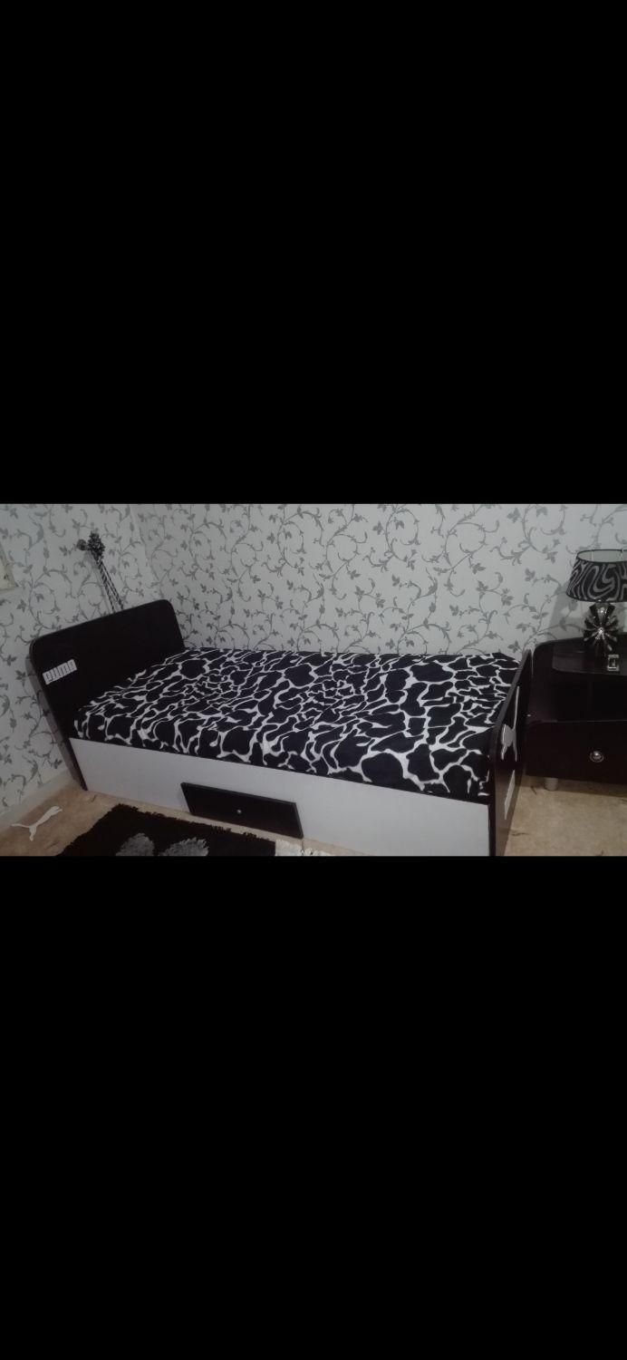 تخت نوجوان همراه تشک|تخت و سرویس خواب|اسدآباد, |دیوار