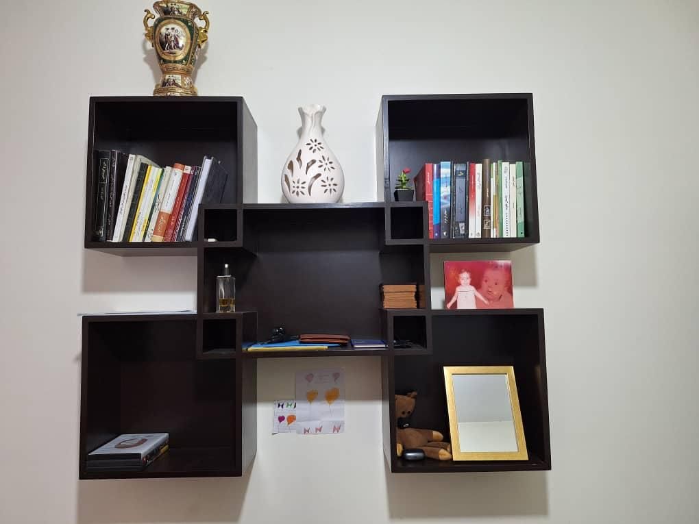 کتابخانه|کتابخانه، شلف، قفسه‌های دیواری|تهران, ارم|دیوار