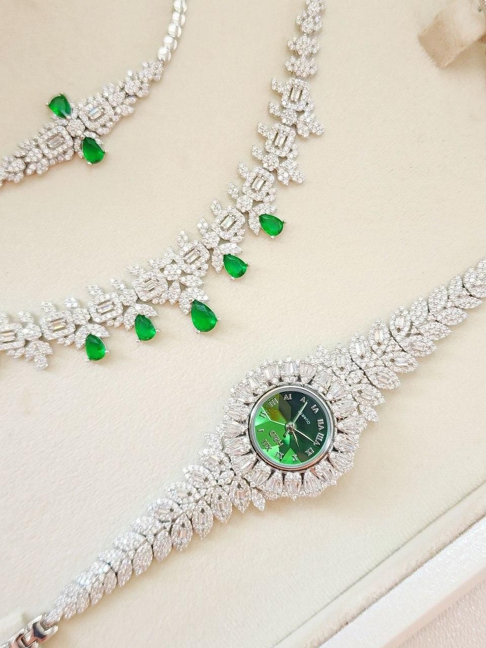 ست کامل نقره سنگ یاقوت خور جواهراتی ۰۱۸۳|بدلیجات|تهران, بازار|دیوار