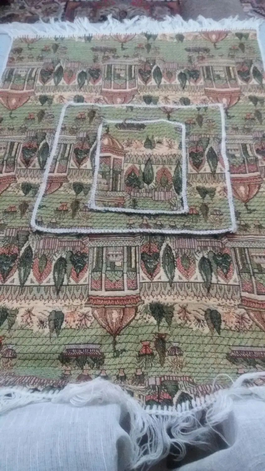 سجاده  مخمل وترمه|گلیم، جاجیم، گبه|تهران, جنت‌آباد مرکزی|دیوار