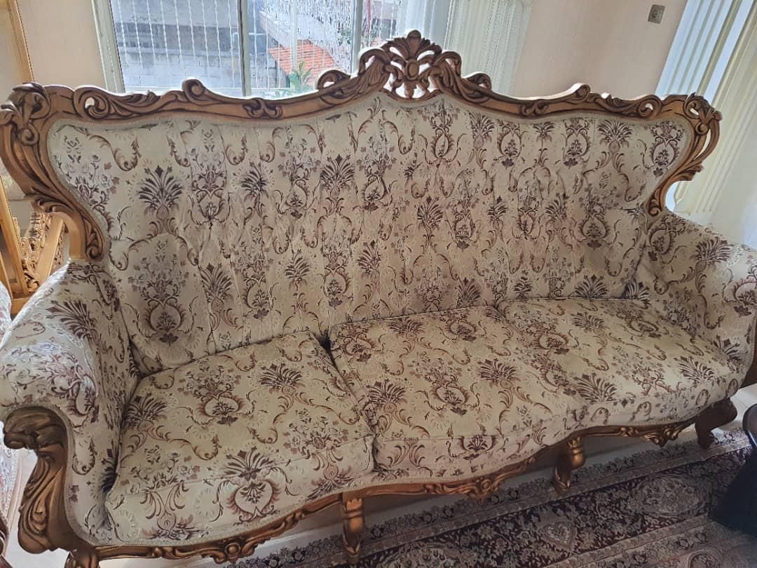 مبل سلطنتی ۷ نفره|مبلمان خانگی و میز عسلی|آمل, |دیوار