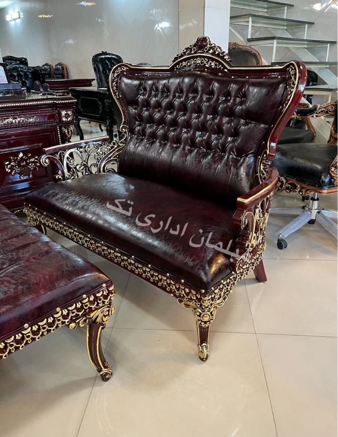 مبلمان اداری میزومبل لاکچری آنتیک مدیریت چوبی|مبلمان اداری|چهاردانگه (تهران), |دیوار