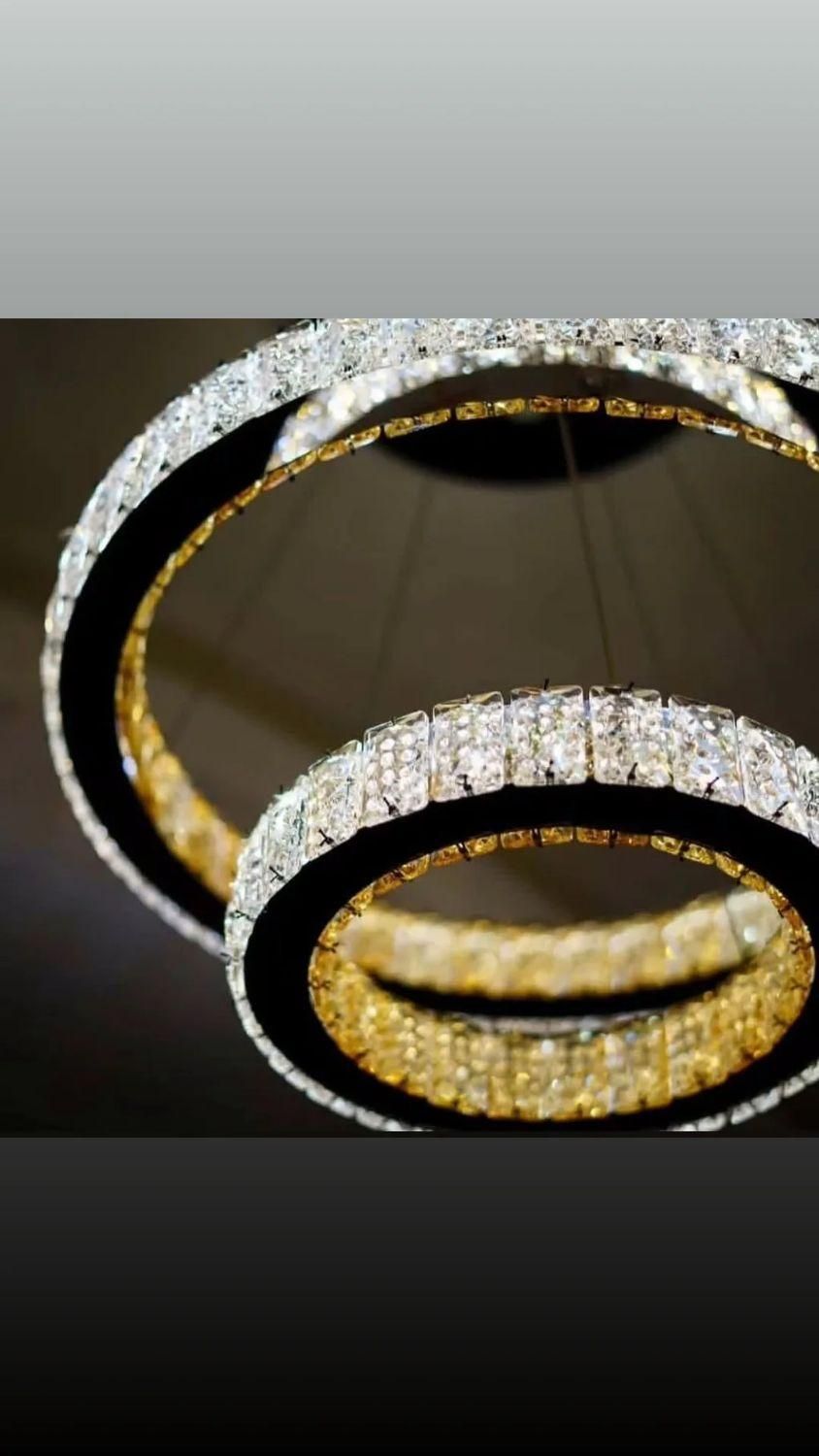 لوستر مدرن smd سایز ۵۰سانت|لوستر و چراغ آویز|بندر ماهشهر, |دیوار