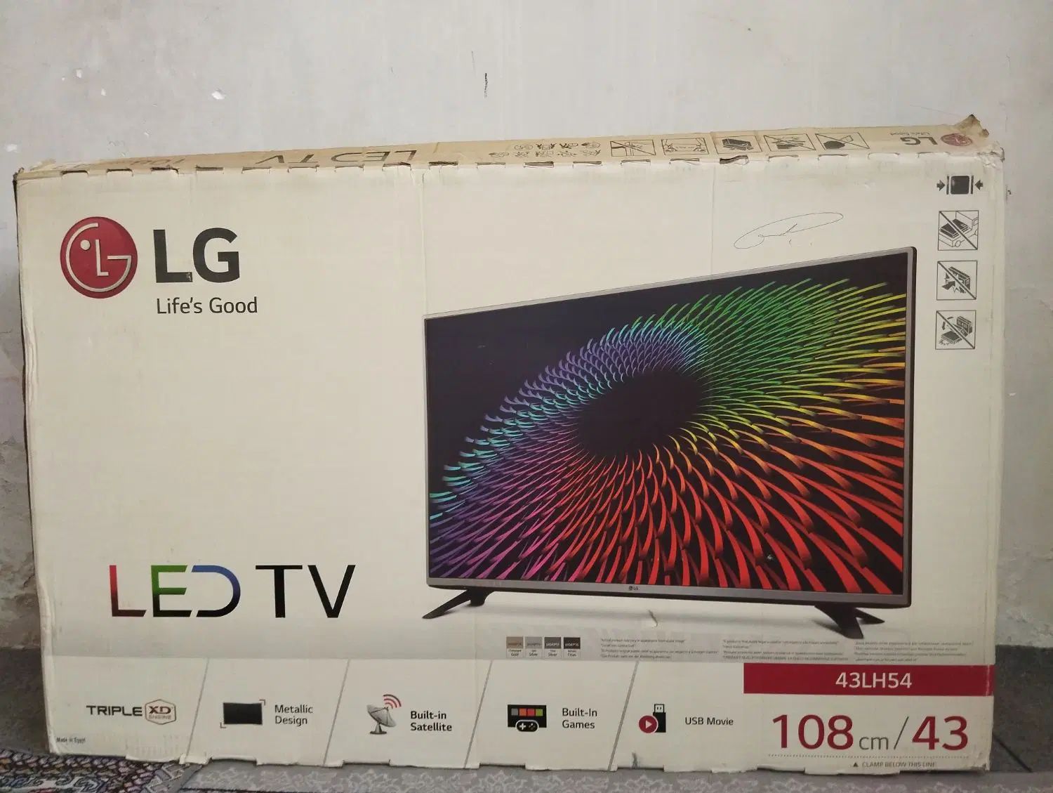 کارتون تلویزیون LG 43|تلویزیون و پروژکتور|کرمانشاه, |دیوار