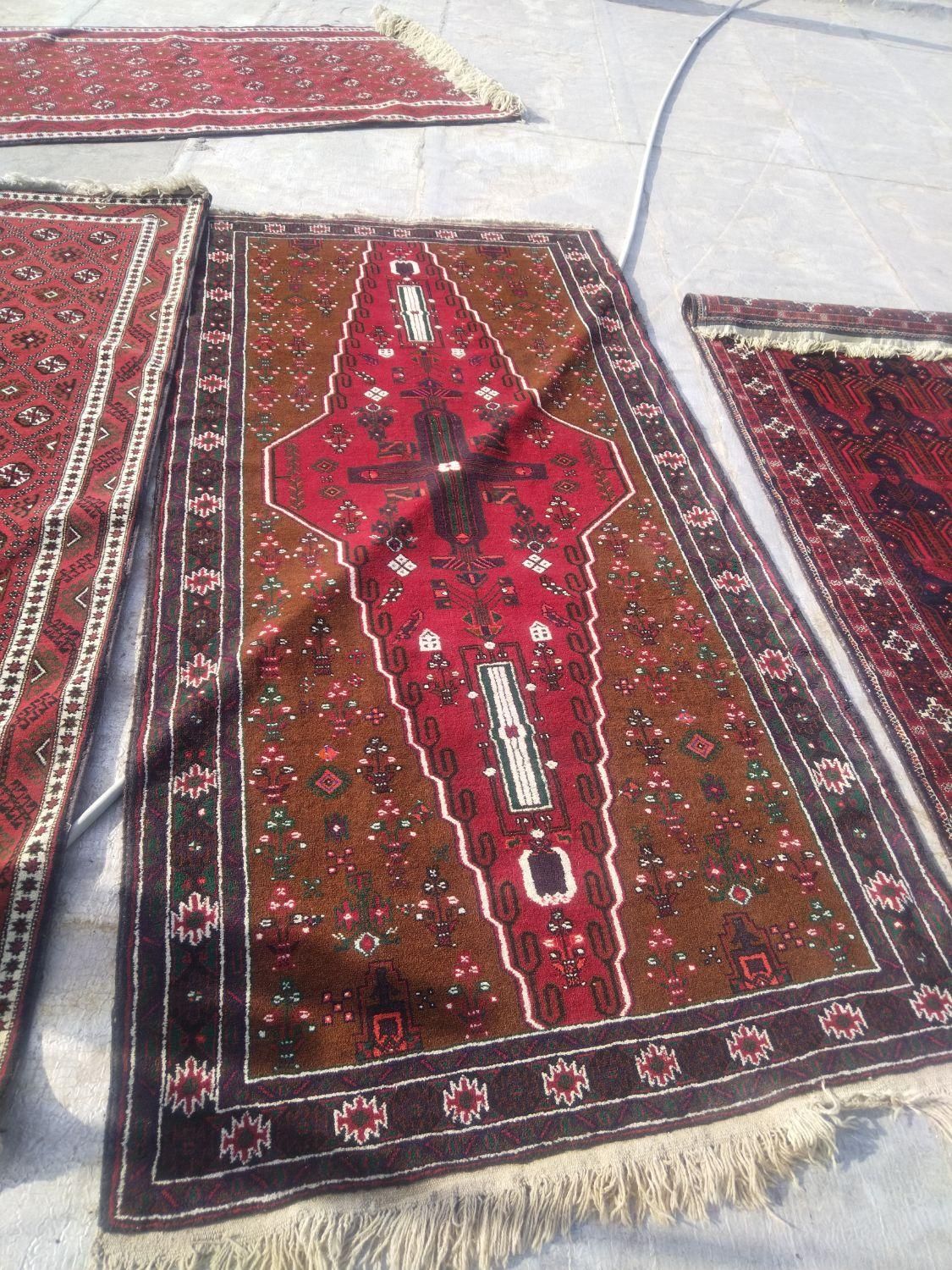10 عدد قالیچه بلوچی قدیمی اصل|فرش|زاهدان, |دیوار