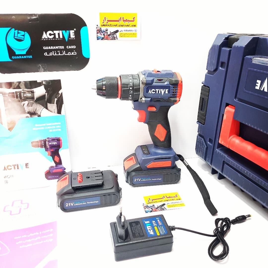 دریل شارژی ۲۱ولت براشلس چکشی اکتیو (ضمانت)بسیارقوی|ابزارآلات|شهرکرد, |دیوار