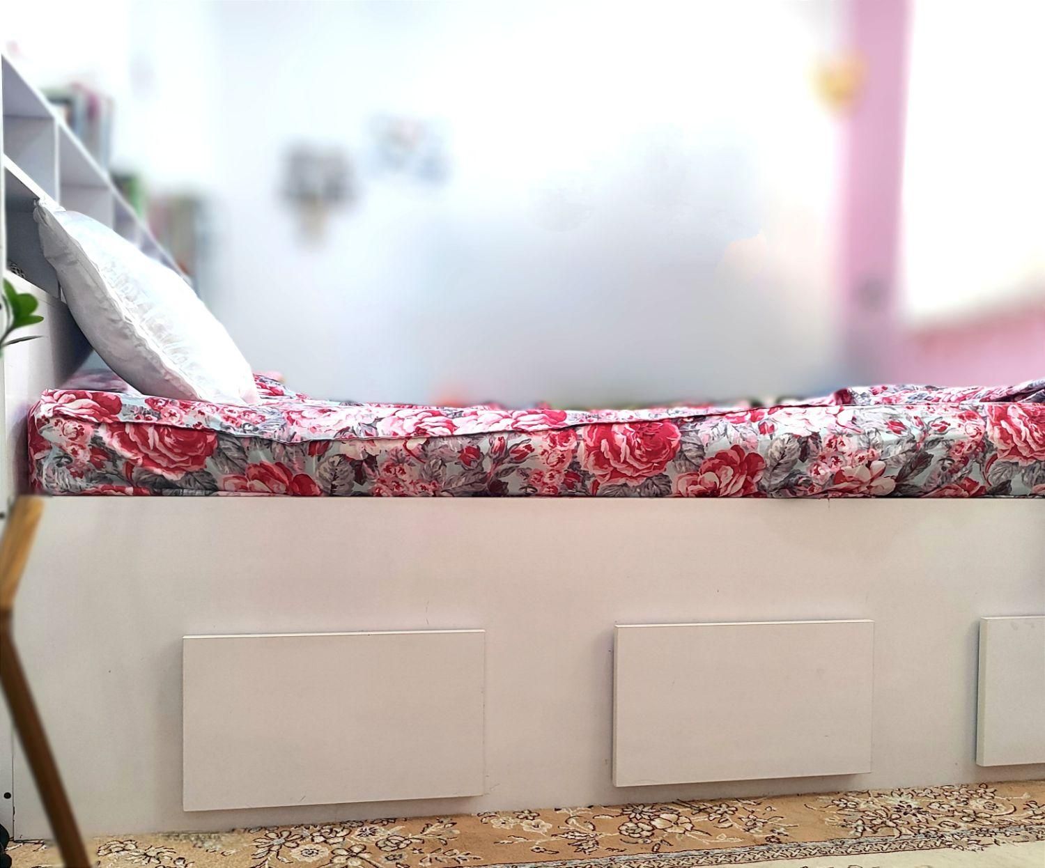 تخت خواب یک نفره|تخت و سرویس خواب|بردسکن, |دیوار