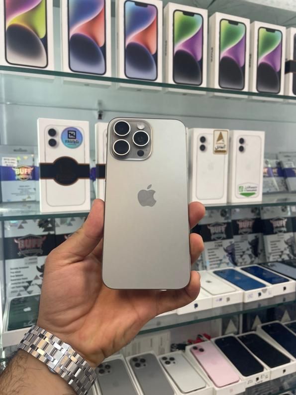 اپل iPhone 15 Pro Max با حافظهٔ ۵۱۲ گیگابایت|موبایل|اصفهان, مفتح|دیوار