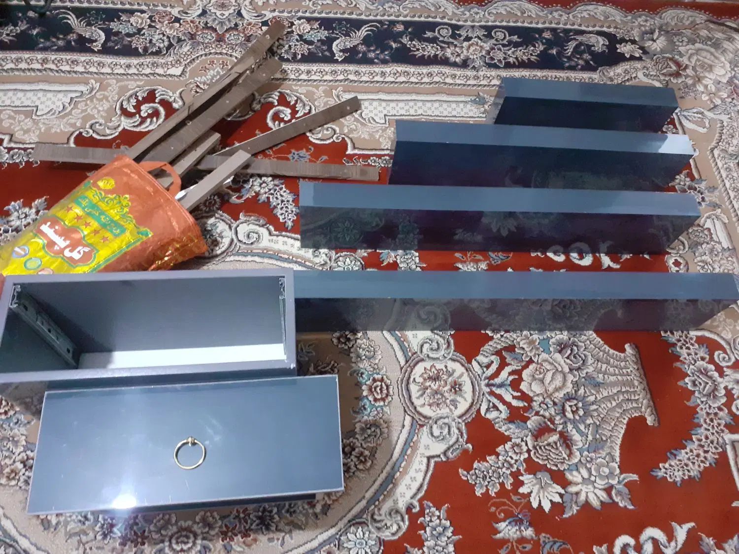 فروش توافقی پک کامل شلف سقف کاذب کانال کولر و...|کتابخانه، شلف، قفسه‌های دیواری|زرند, |دیوار