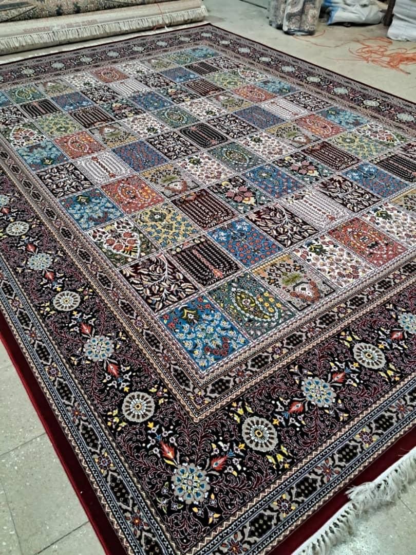فرش طرح کارینا سرمه‌ایی 1200شانه با تراکم3600|فرش|شیراز, عادل آباد|دیوار