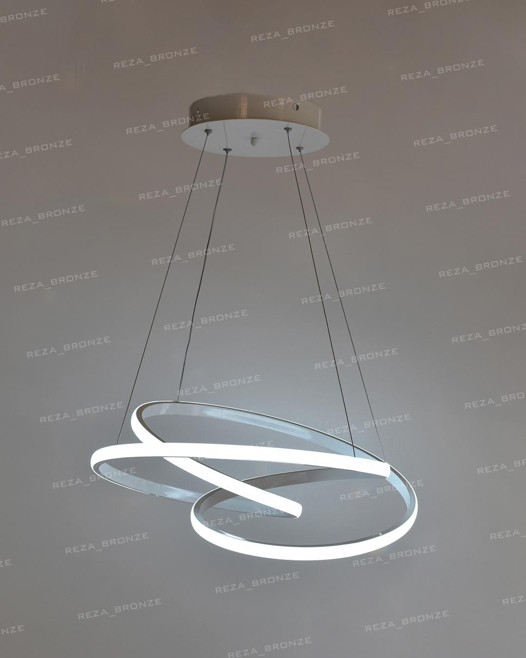 لوستر مدرن led/smd طرح کلیپسی کنترل دار|لوستر و چراغ آویز|تبریز, |دیوار