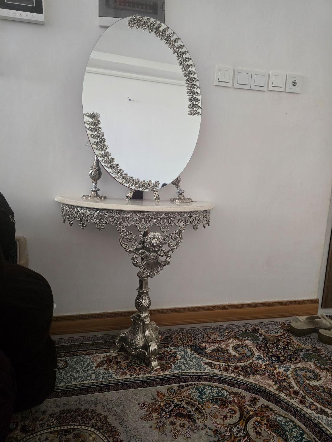 آینه و شمعدان|آینه|محمدیه-قزوین, |دیوار