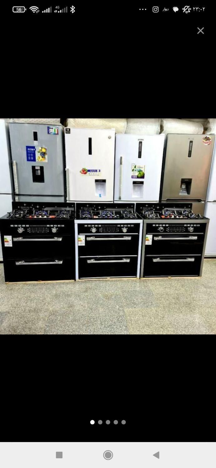 اجاق گاز صفحه شیشه ای ۳کشو|اجاق گاز و لوازم برقی پخت‌وپز|پرند, |دیوار