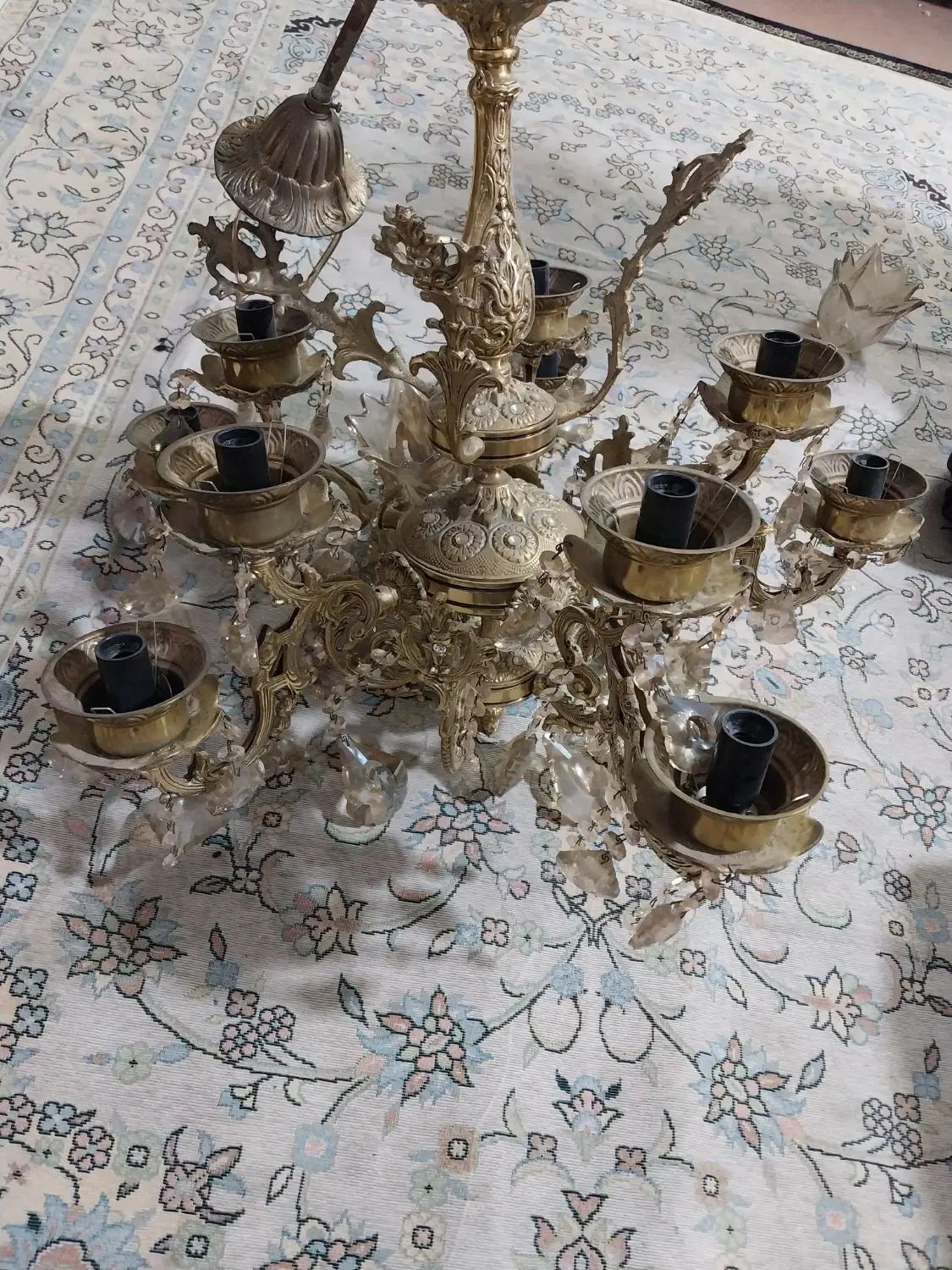 لوستر برنجی|لوستر و چراغ آویز|تهران, عبدل‌آباد|دیوار
