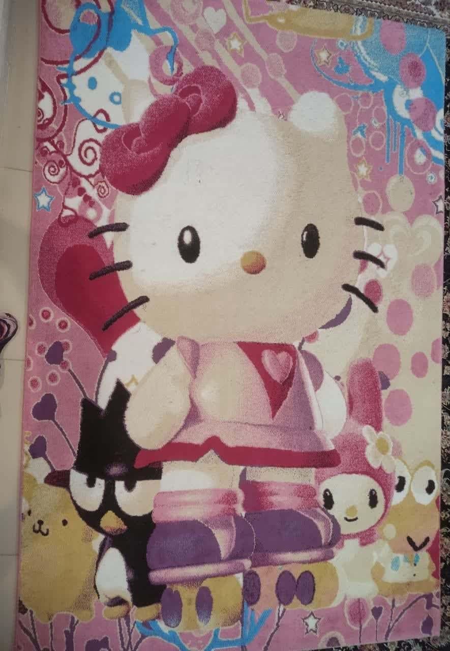 فرش کودک دخترانه طرح کیتی|فرش|قم, پردیسان|دیوار