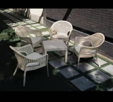 صندلی پلاستیکی ناهارخوری سبدی حصیری|میز و صندلی غذاخوری|تهران, خرمشهر|دیوار