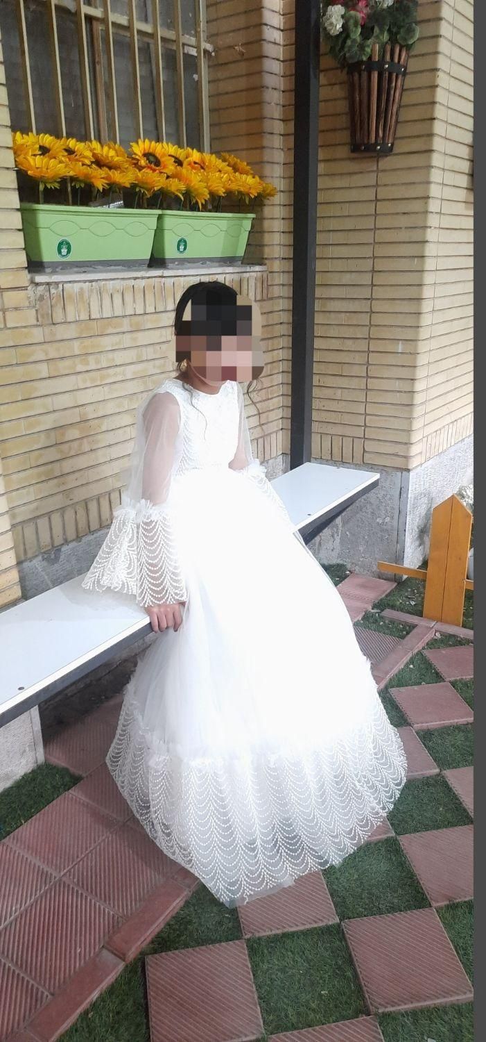 تور بچه گانه ۱۰ ۱۲ساله سفید|لباس|ارژن, |دیوار