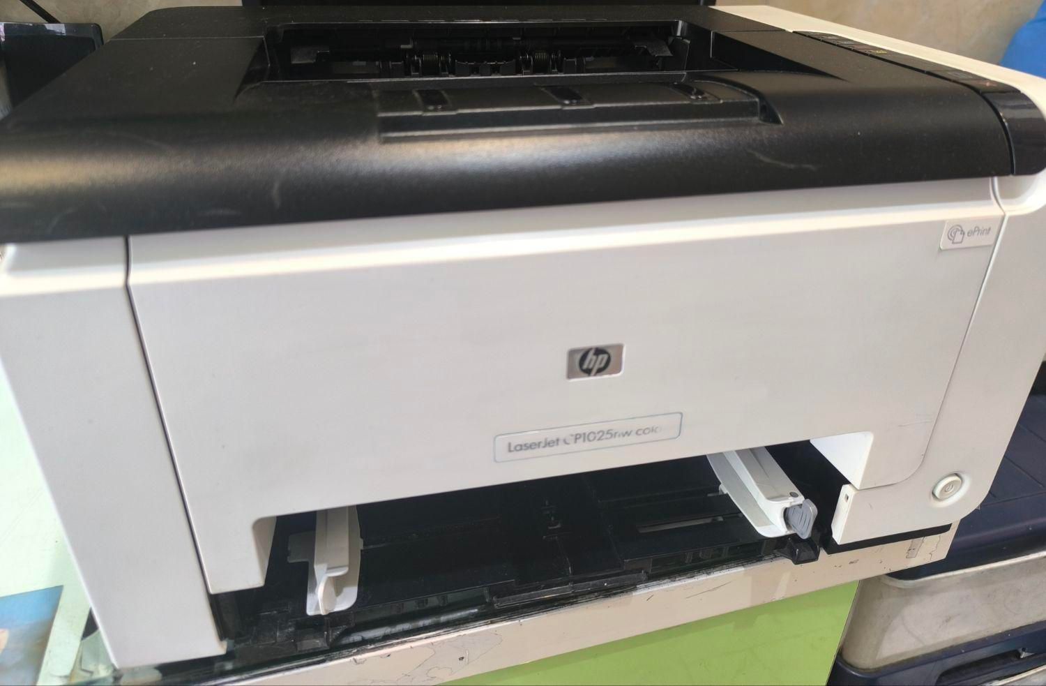 پرینتر لیزری رنگی اچ پی 1025w|پرینتر، اسکنر، کپی، فکس|تهران, خاک سفید|دیوار