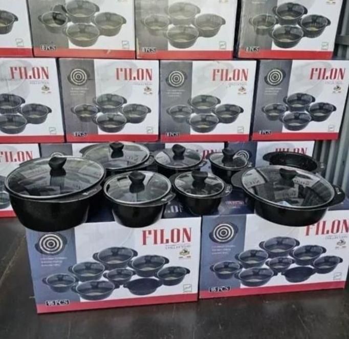 قابلمه گرانیتی ۱۵ پارچه طرح چدن پروانه ای فیلون|ظروف پخت‌وپز|تهران, شوش|دیوار
