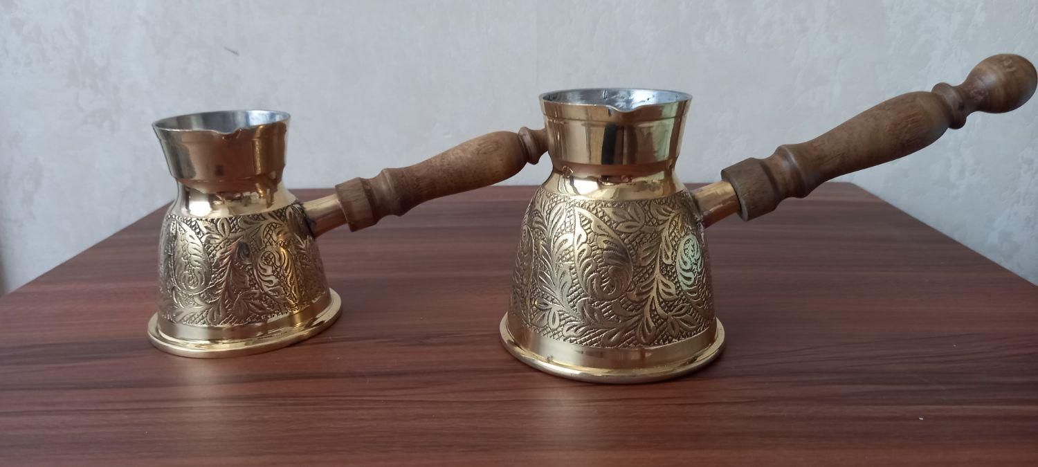 قهوه جوش برنزی هندی|قوری، کتری، قهوهساز دستی|تبریز, |دیوار