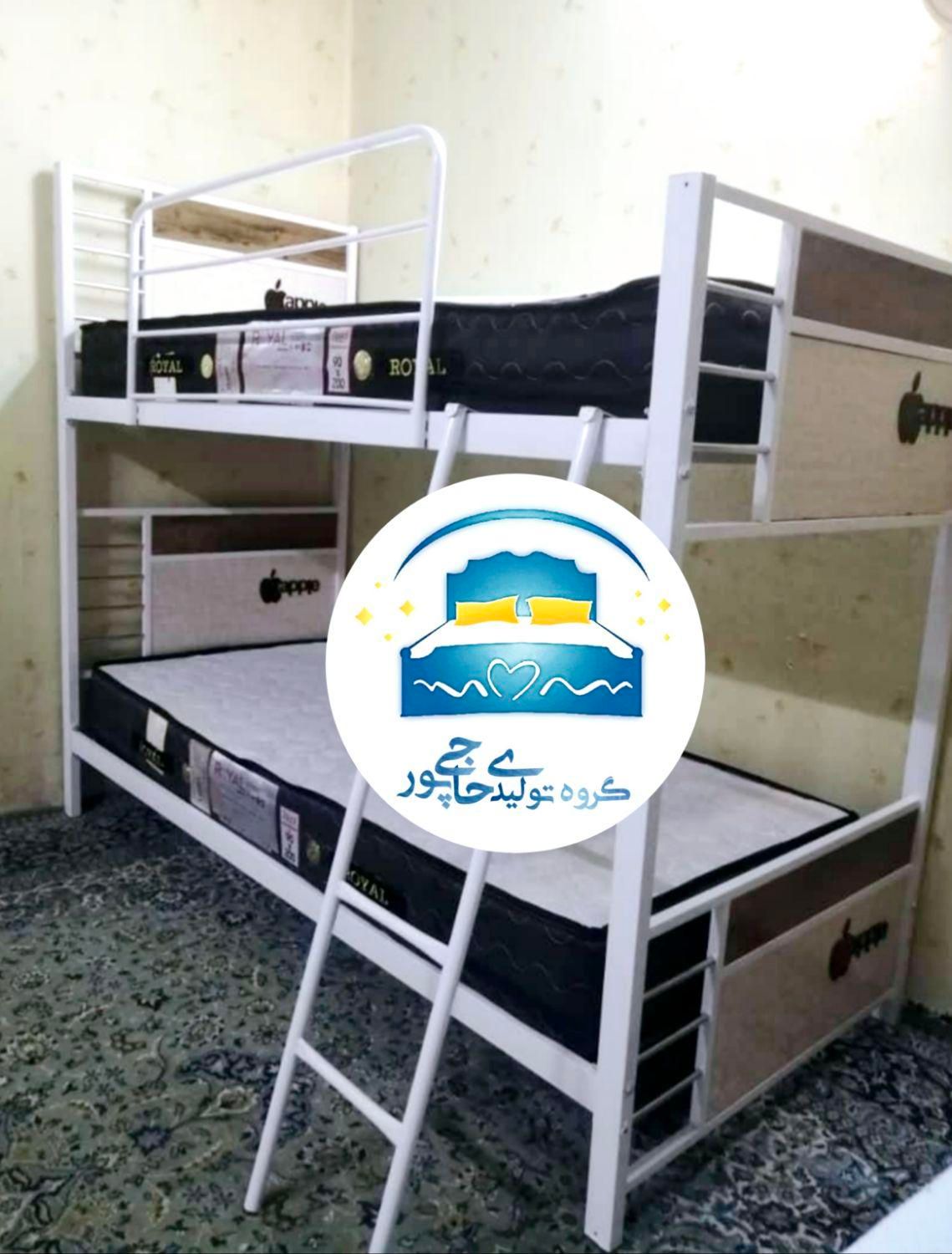 تخت خواب دو طبقه حاجی پور(تختخواب۲دوطبقه)تشک ارمین|تخت و سرویس خواب|مشهد, حسینآباد|دیوار