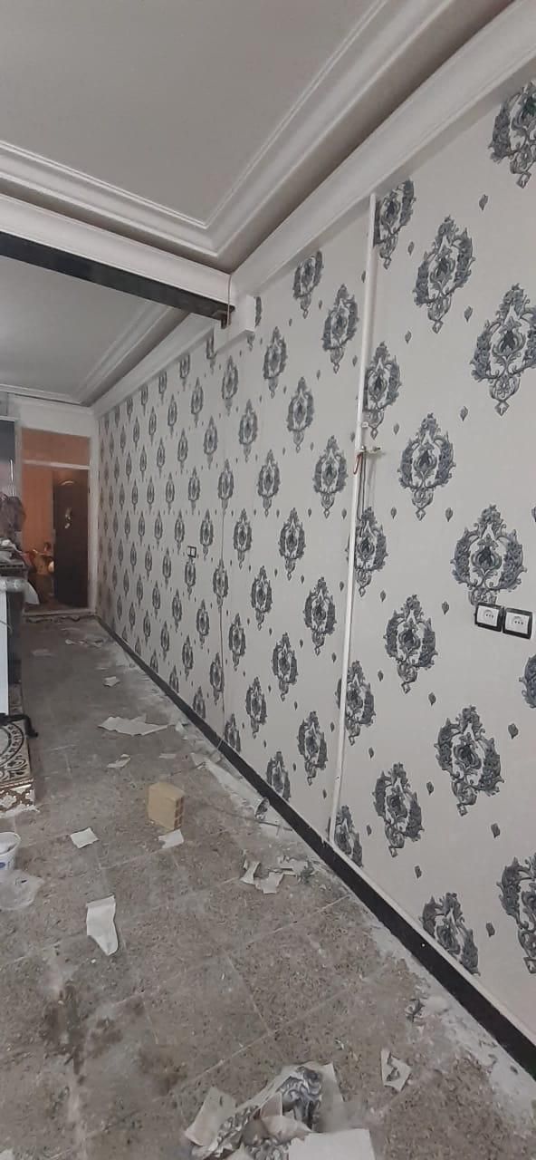 نصب انواع کاغذ دیواری|خدمات پیشه و مهارت|اندیمشک, |دیوار
