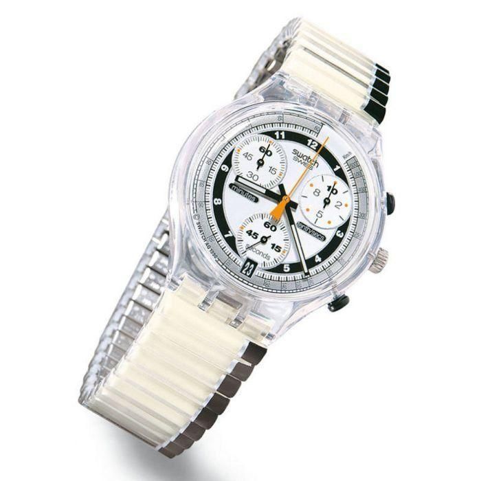 ساعت swatch سواچ بند کشی شب نما مدل ۱۹۹۷ یخی|ساعت|تهران, جنت‌آباد مرکزی|دیوار