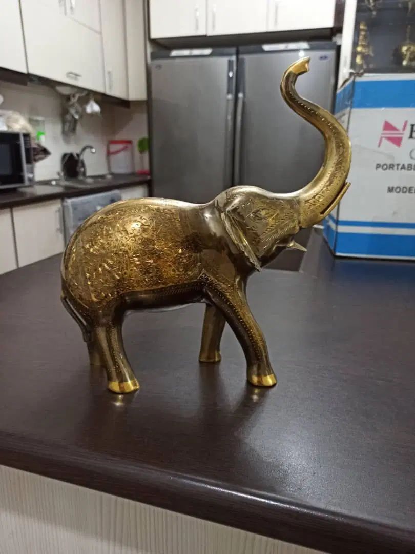 مجسمه فیل وگلدان برنزبرنزی اصل هندی پاکستانی|صنایع دستی و سایر لوازم تزئینی|کهریزک, |دیوار