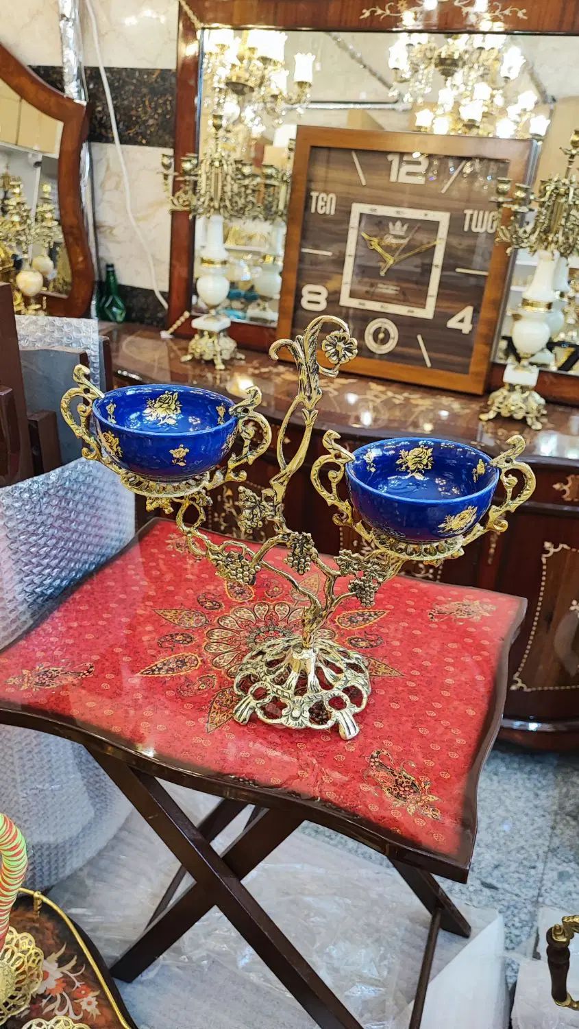 شیرینی خوری و اردوخوری برنزی برنز برنجی|ظروف سرو و پذیرایی|تبریز, |دیوار