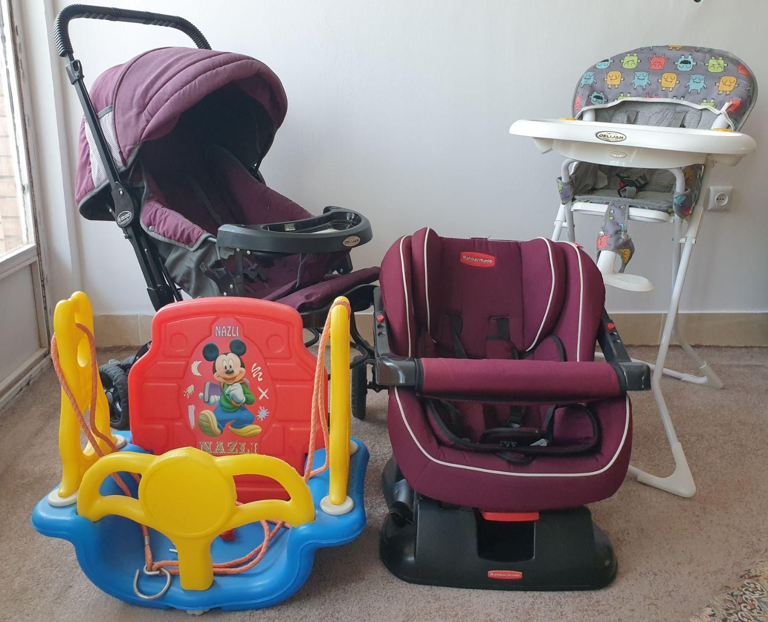 کالسکه،صندلیماشین و صندلی غذای کودک|کالسکه و لوازم جانبی|دهاقان, |دیوار