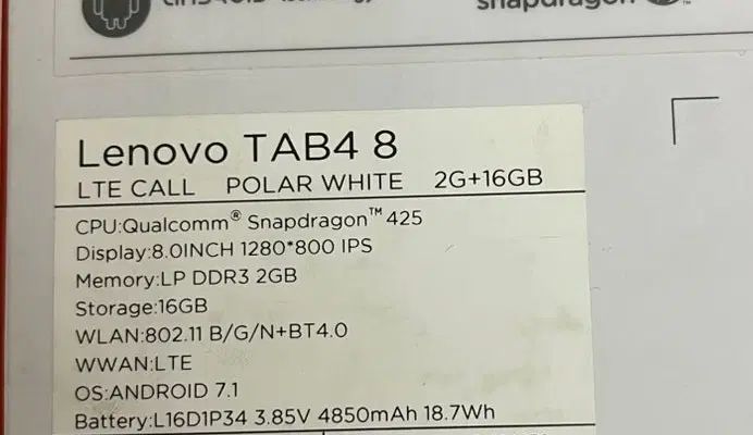 تبلت لنوو tab4 هشت اینچ|تبلت|تهران, صفا|دیوار