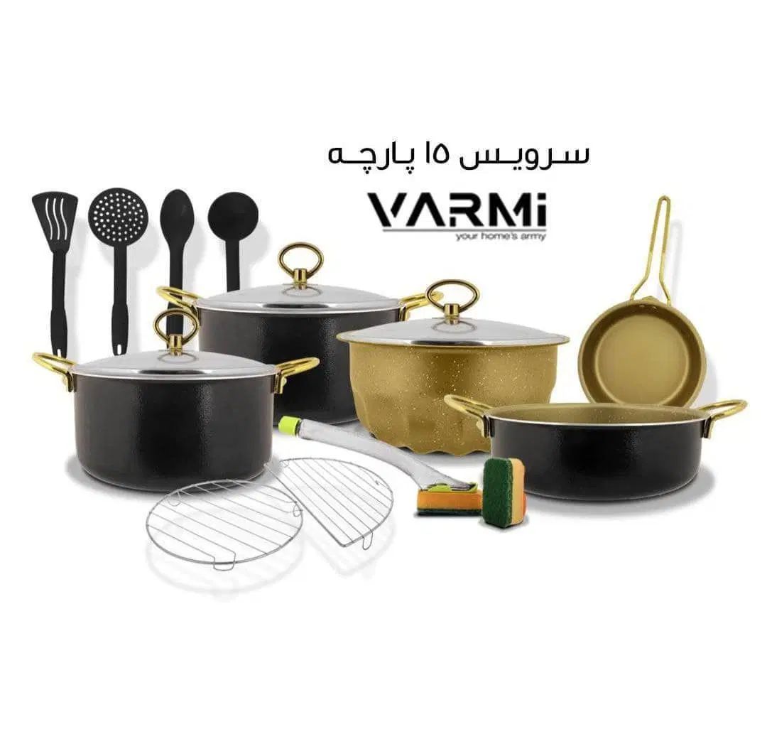 سرویس وک (ماهیتابه )گرانیت گلد مناسب جهیزیه|ظروف پخت‌وپز|اصفهان, بهارستان|دیوار